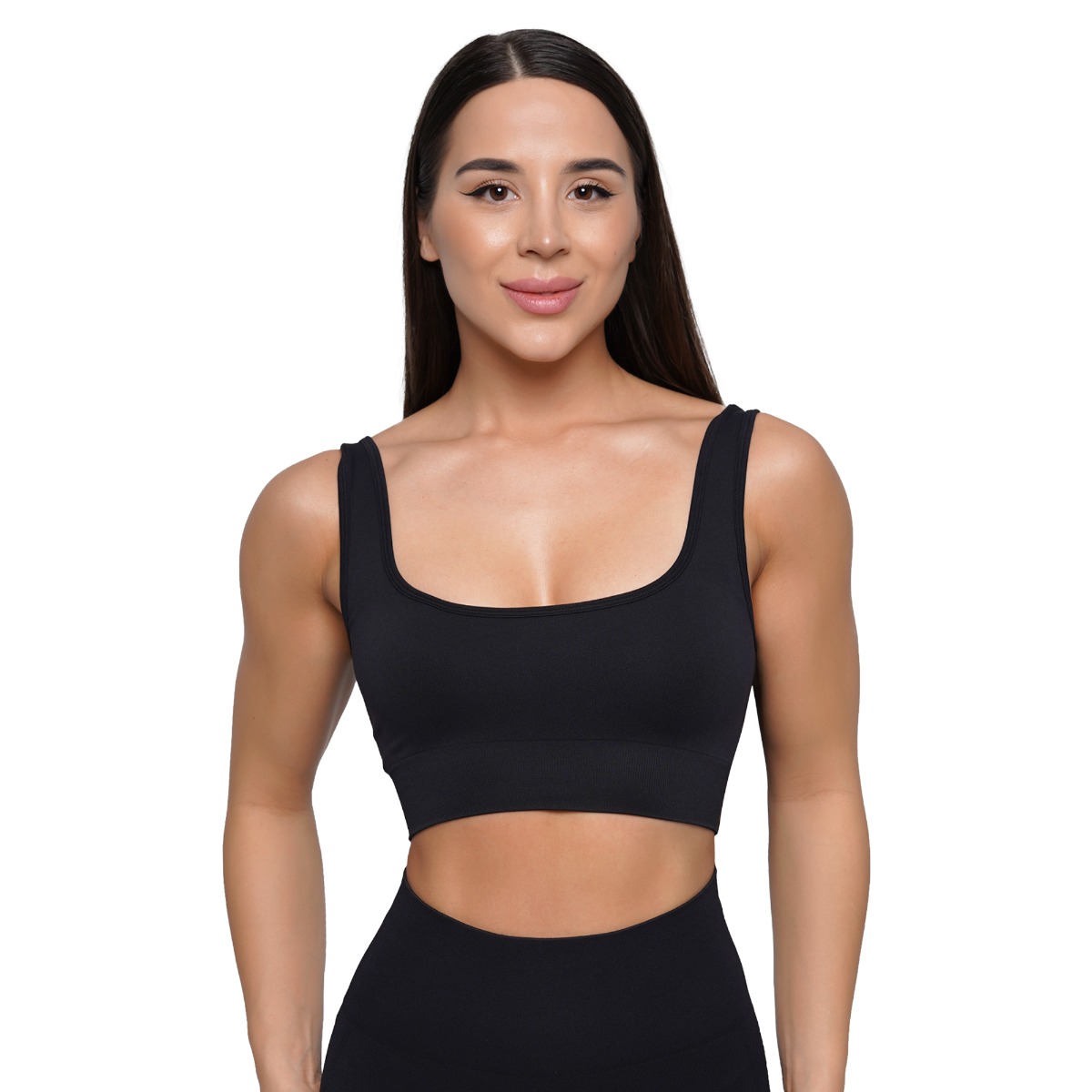GymBeam Lift Seamless Sports Bra Black - Rozmiar: S | Kolor: Czarny | Waga: 0,1 g | Opakowanie: 65 · záber 6