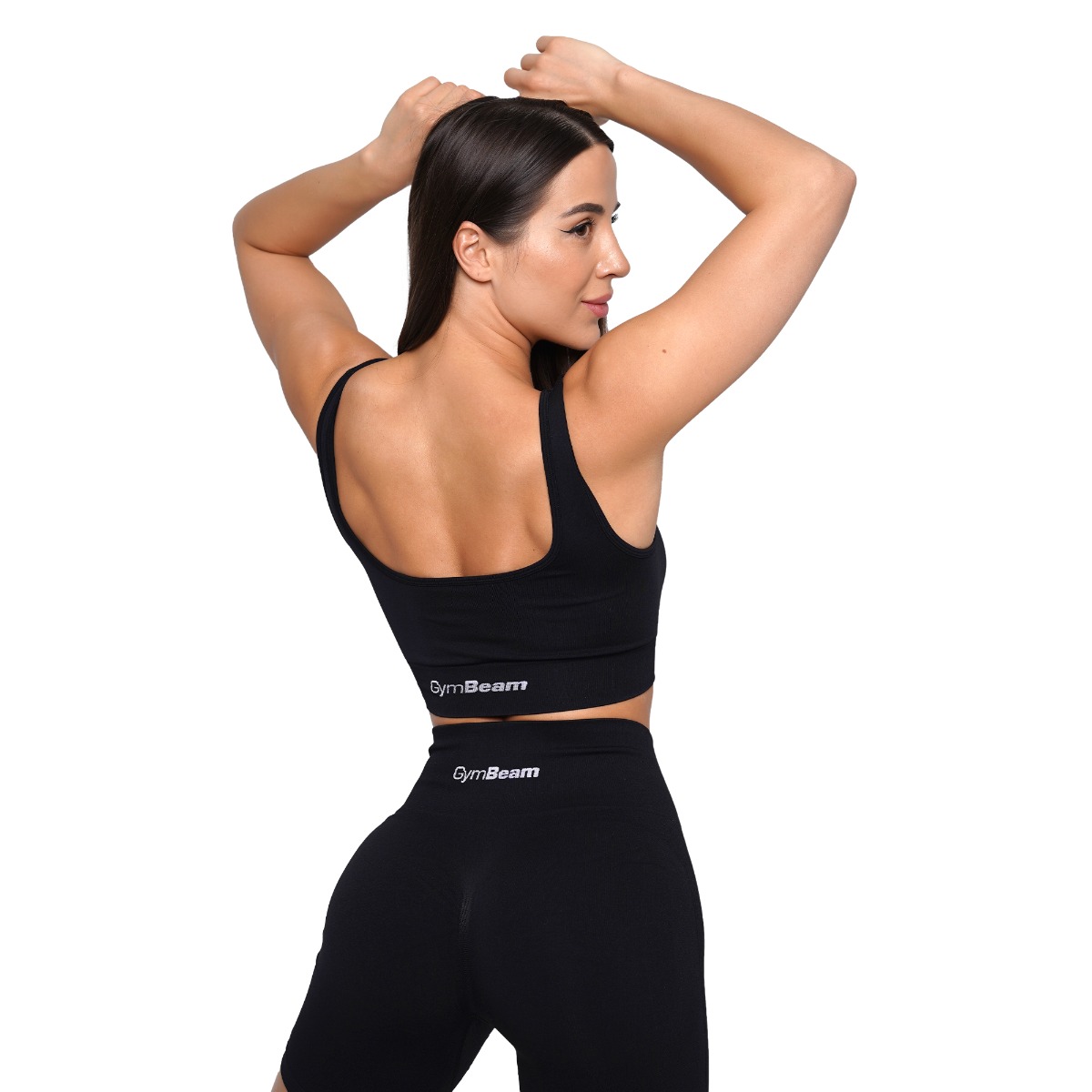 GymBeam Lift Seamless Sports Bra Black - Rozmiar: S | Kolor: Czarny | Waga: 0,1 g | Opakowanie: 65 · záber 9