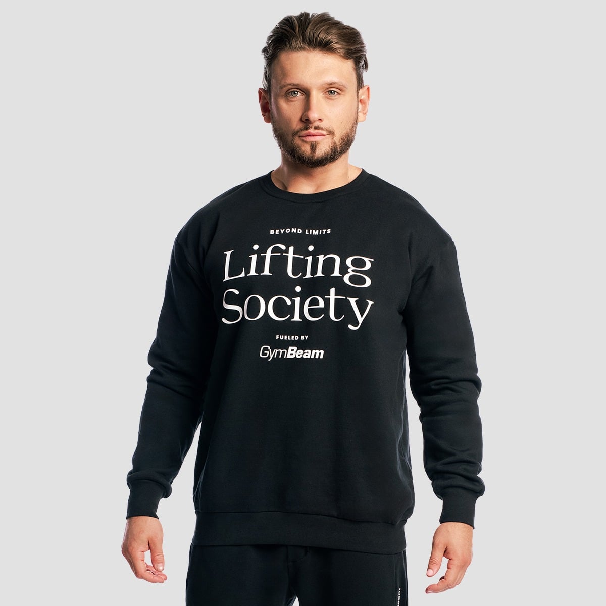 Bluza Lifting Society Black - GymBeam