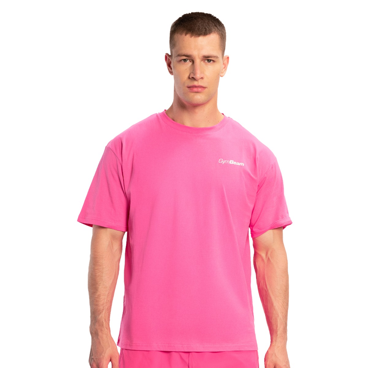 GymBeam Limitless Oversized T-Shirt Dragonfruit - Rozmiar: L | Kolor: Różowy | Waga: 0,2385 g | Opakowanie: 85 · záber 7