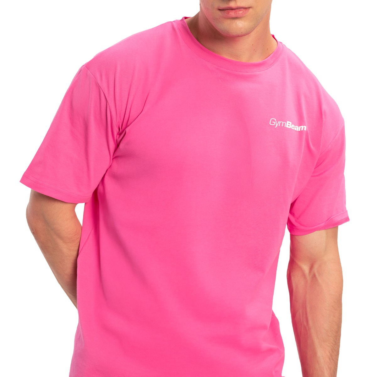GymBeam Limitless Oversized T-Shirt Dragonfruit - Rozmiar: L | Kolor: Różowy | Waga: 0,2385 g | Opakowanie: 85 · záber 8