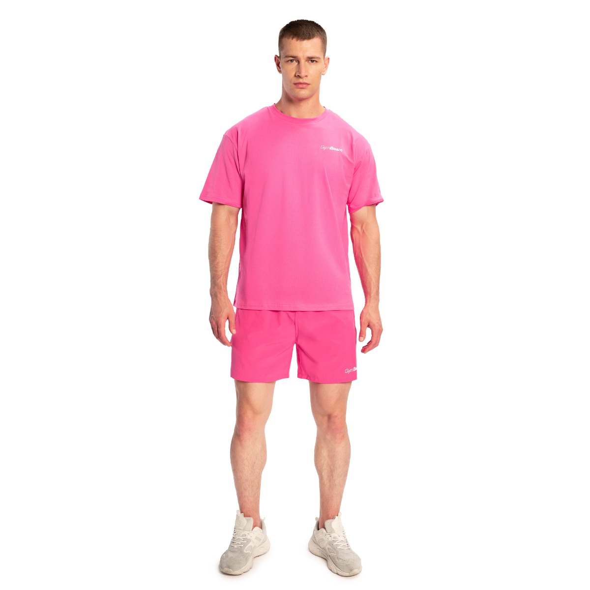 GymBeam Limitless Oversized T-Shirt Dragonfruit - Rozmiar: L | Kolor: Różowy | Waga: 0,2385 g | Opakowanie: 85 · záber 12
