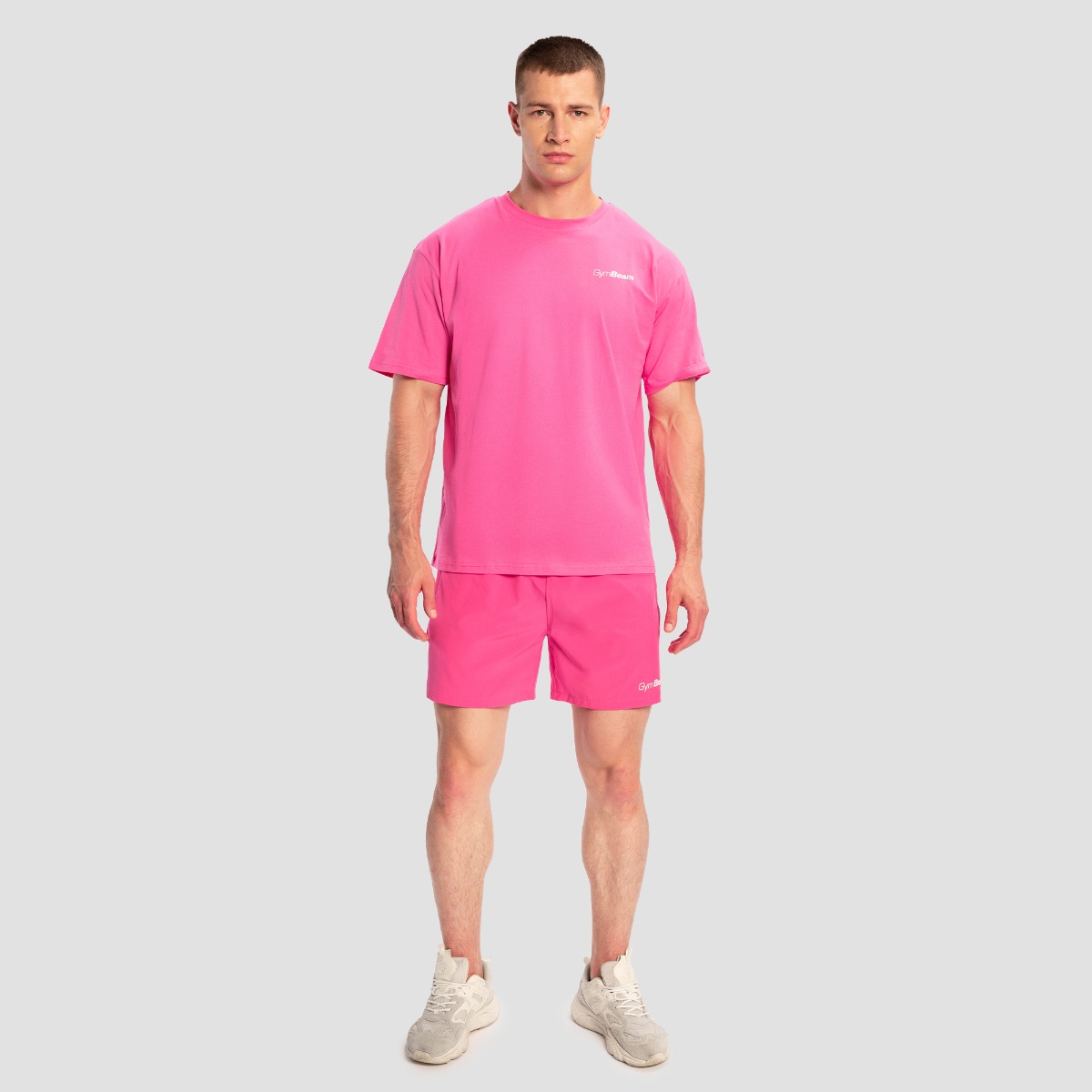 GymBeam Limitless Oversized T-Shirt Dragonfruit - Rozmiar: L | Kolor: Różowy | Waga: 0,2385 g | Opakowanie: 85 · záber 6