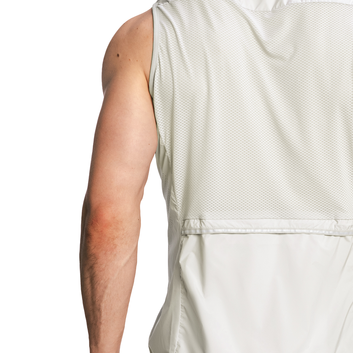 GymBeam Men‘s Pulse X Running Gillet Gray - Rozmiar: S | Kolor: Szary | Waga: 0,094 g | Opakowanie: 80 · záber 7