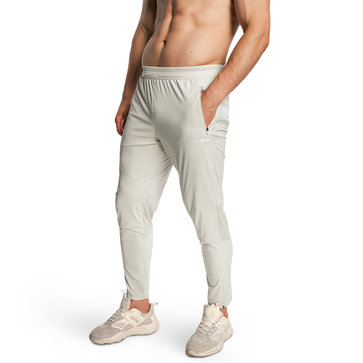GymBeam Men‘s Pulse X Running Pants Gray - Rozmiar: L | Kolor: Szary | Waga: 0,247 g | Opakowanie: 65 · záber 9