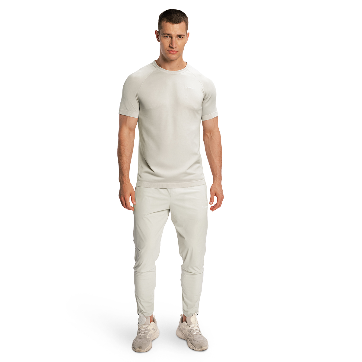 GymBeam Men‘s Pulse X Running Pants Gray - Rozmiar: L | Kolor: Szary | Waga: 0,247 g | Opakowanie: 65 · záber 10