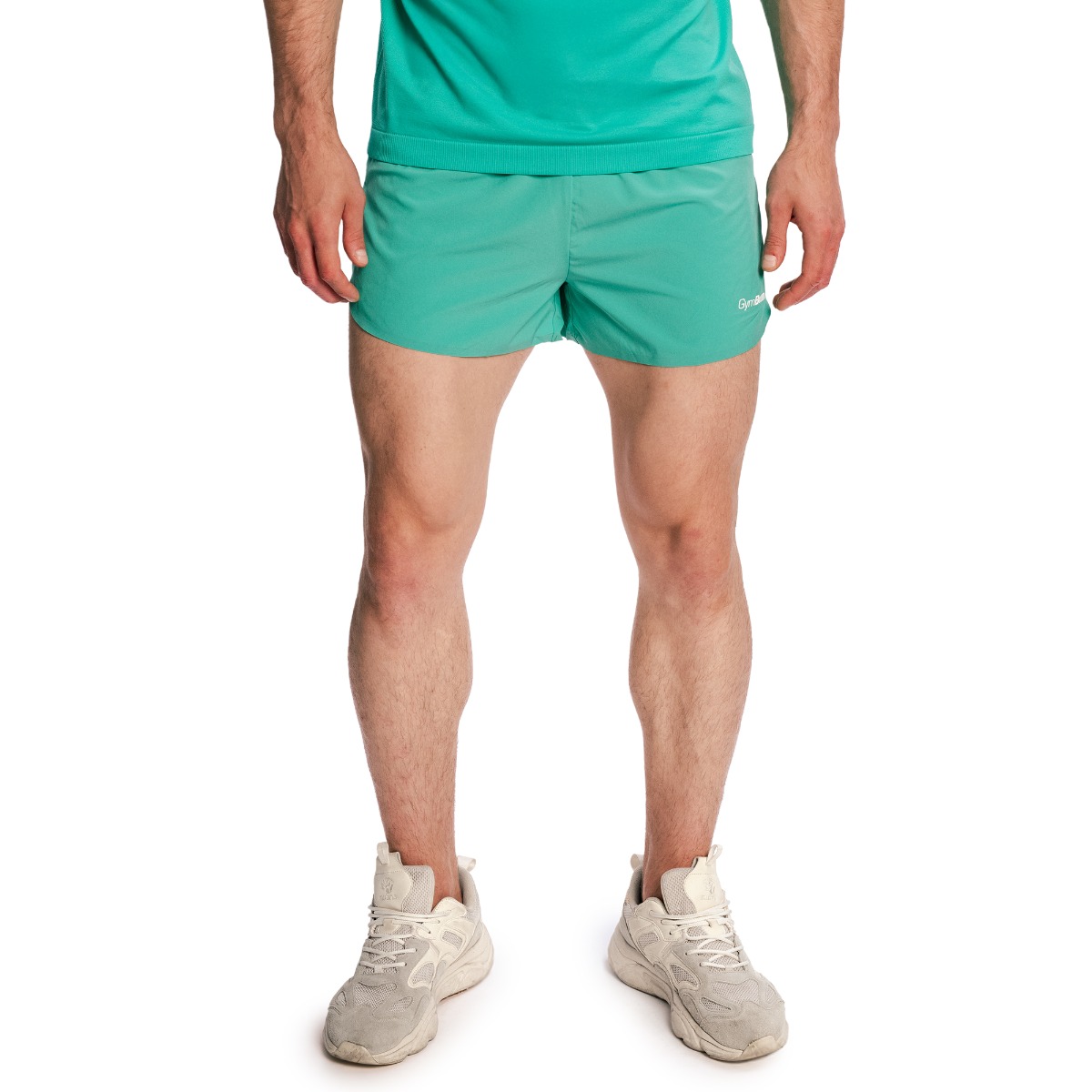 GymBeam Men‘s Pulse X Running Shorts 2in1 Green - Rozmiar: L | Kolor: Zielony | Waga: 0,117 g | Opakowanie: 60 · záber 6