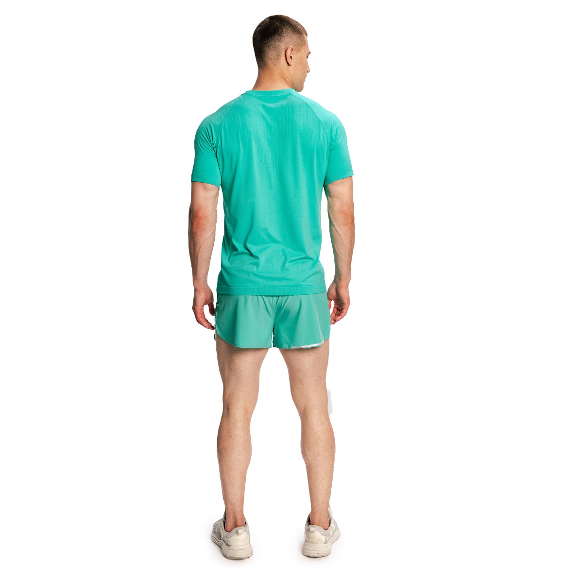 GymBeam Men‘s Pulse X Running Shorts 2in1 Green - Rozmiar: L | Kolor: Zielony | Waga: 0,117 g | Opakowanie: 60 · záber 10