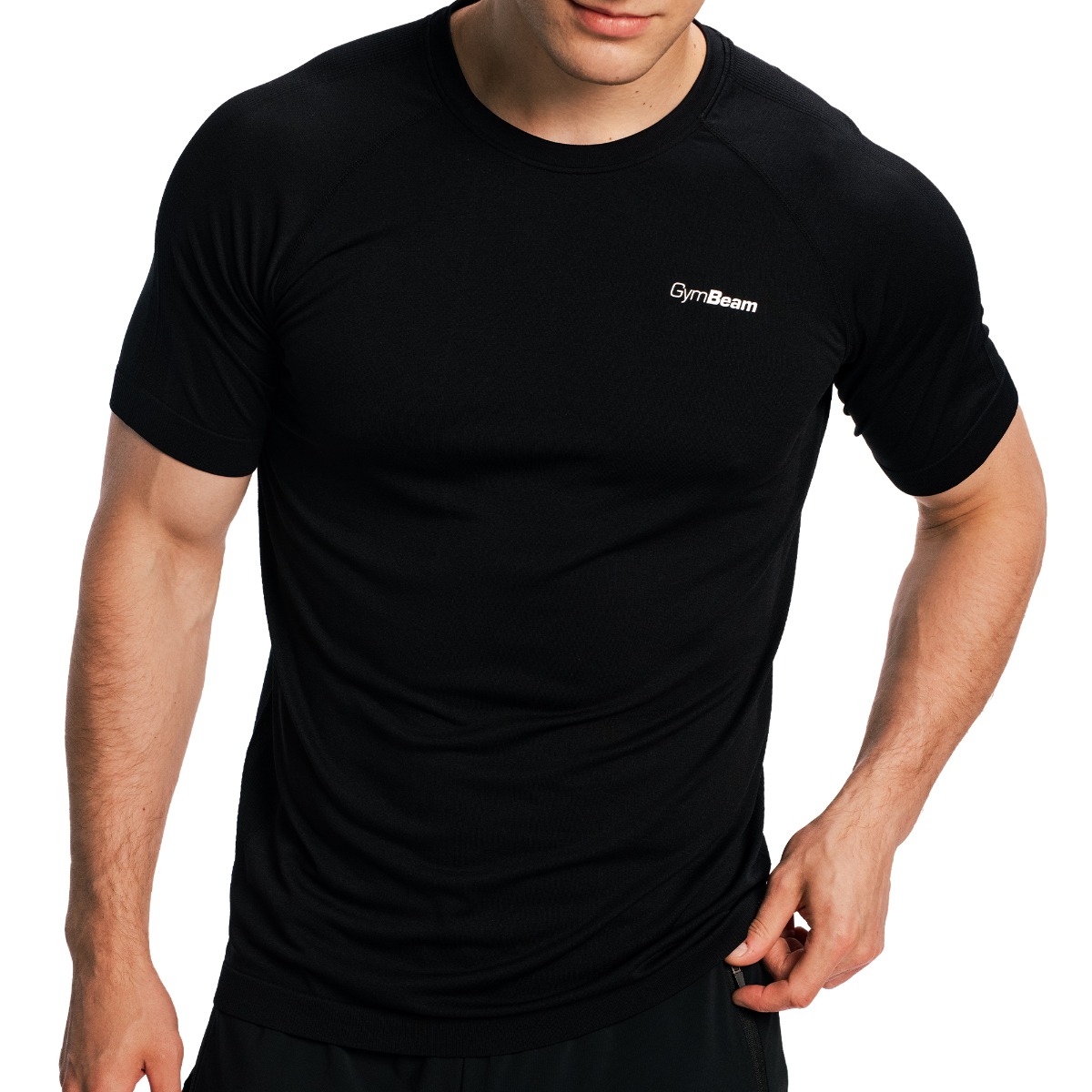 GymBeam Men‘s Pulse X Running T-shirt Black - Rozmiar: L | Kolor: Czarny | Waga: 0,2 g | Opakowanie: 70 · záber 7
