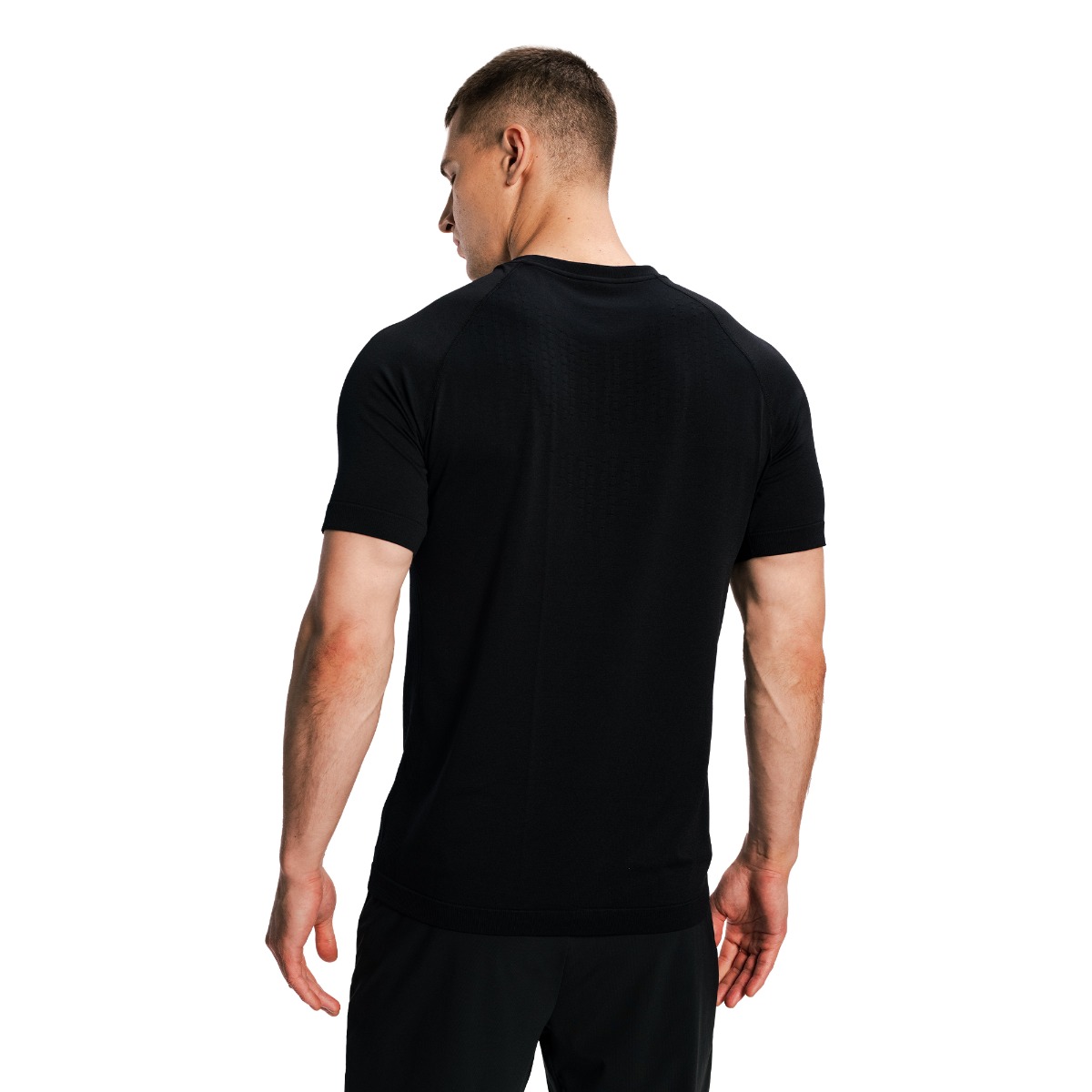 GymBeam Men‘s Pulse X Running T-shirt Black - Rozmiar: L | Kolor: Czarny | Waga: 0,2 g | Opakowanie: 70 · záber 9