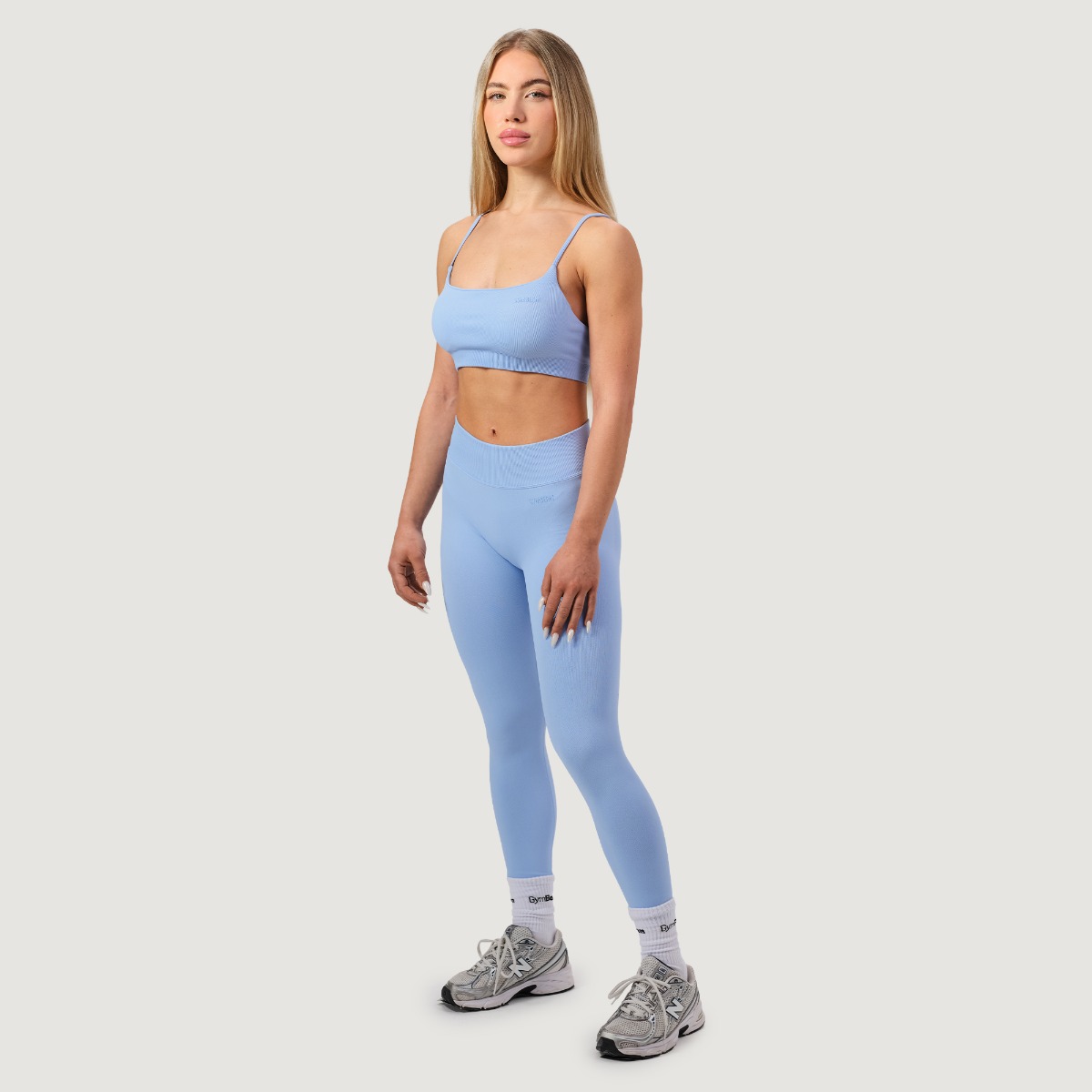 GymBeam NEO Seamless Sports Bra Sky - Rozmiar: XS | Kolor: Niebieski | Waga: 0,091 g | Opakowanie: 123 · záber 8
