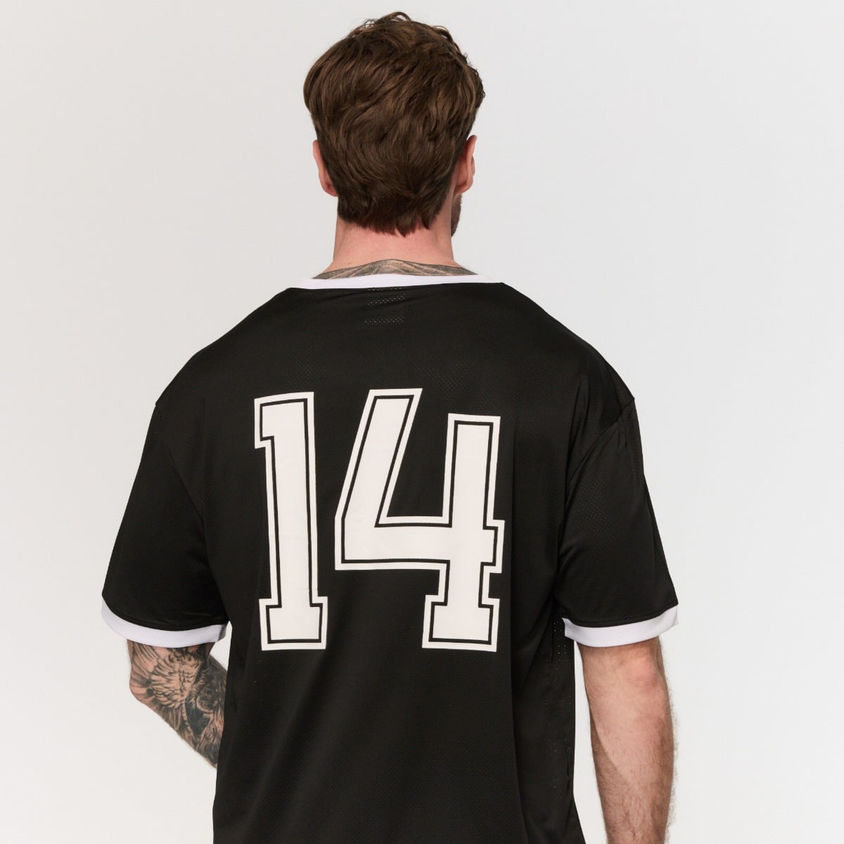 T-shirt Varsity Oversized Black - GymBeam