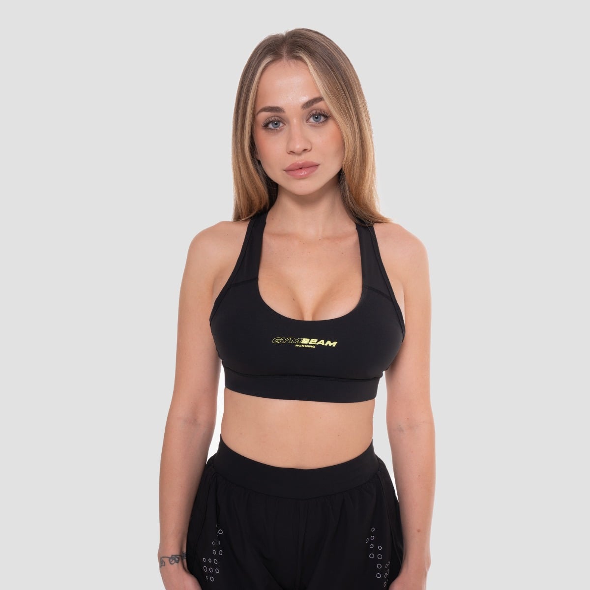 Biustonosz sportowy Pace Black - GymBeam
