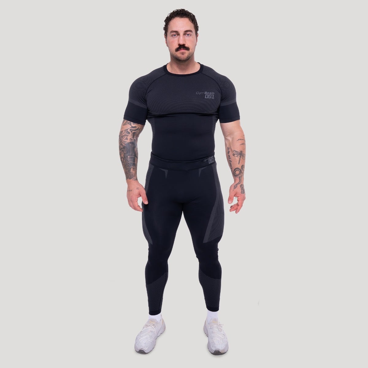 GymBeam OG1 Seamless Leggings Black/Grey - Rozmiar: XXL | Kolor: Czarny | Waga: 0,3 g | Opakowanie: 74 · záber 7