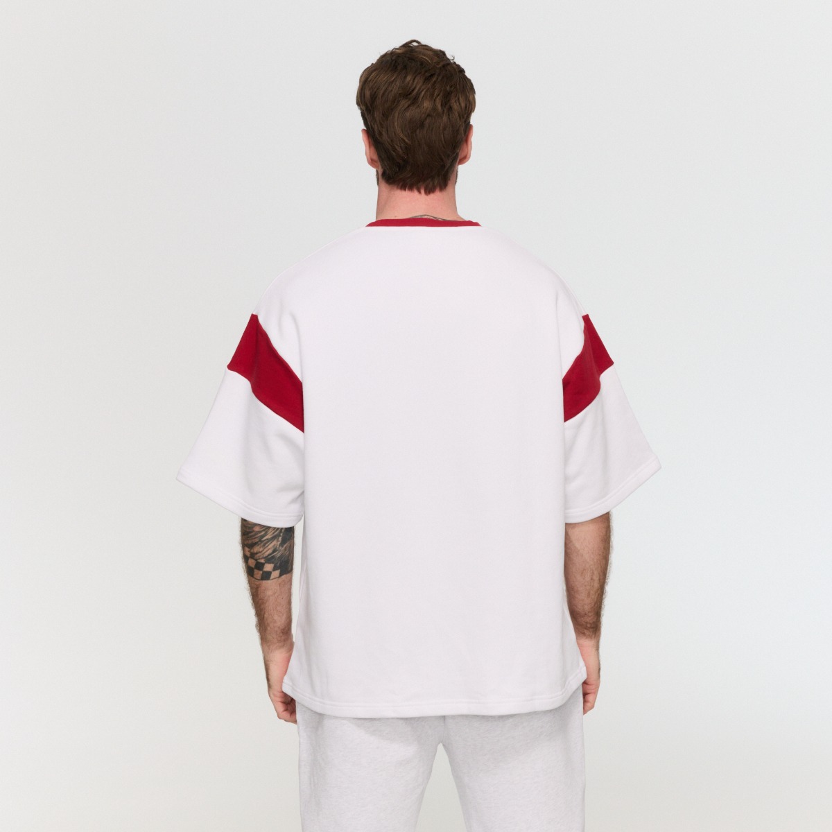 Koszulka Varsity Premium Heavyweight White - GymBeam