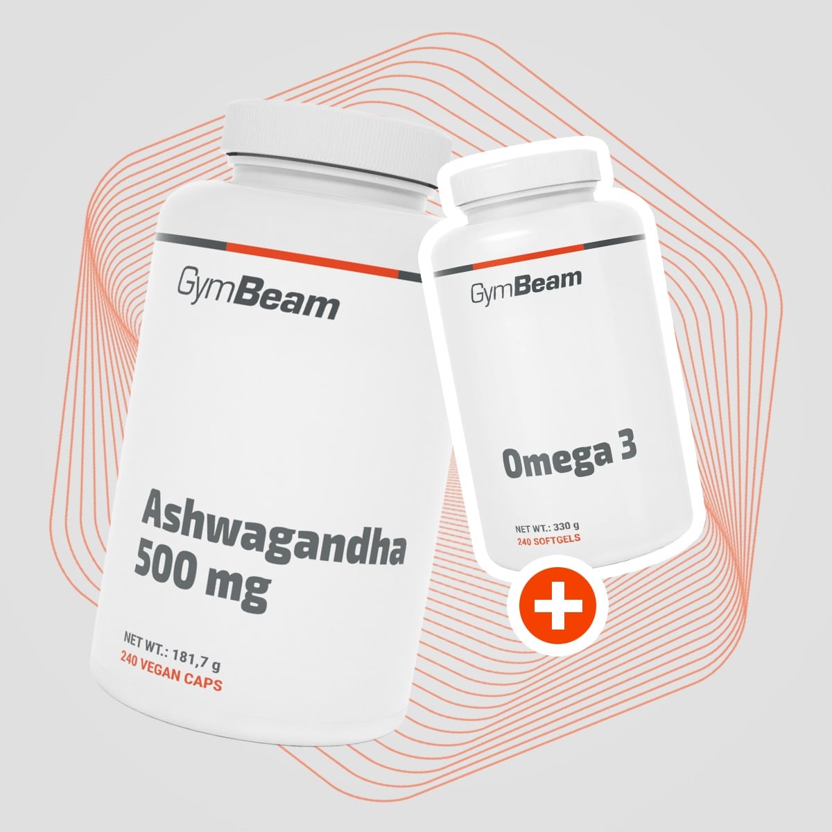Ashwagandha 500 mg - GymBeam + PREZENT 