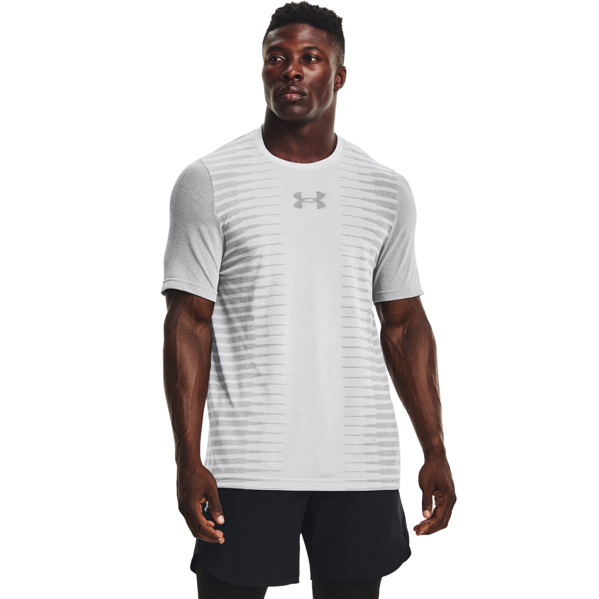 Koszulka Seamless Wordmark SS Grey - Under Armour