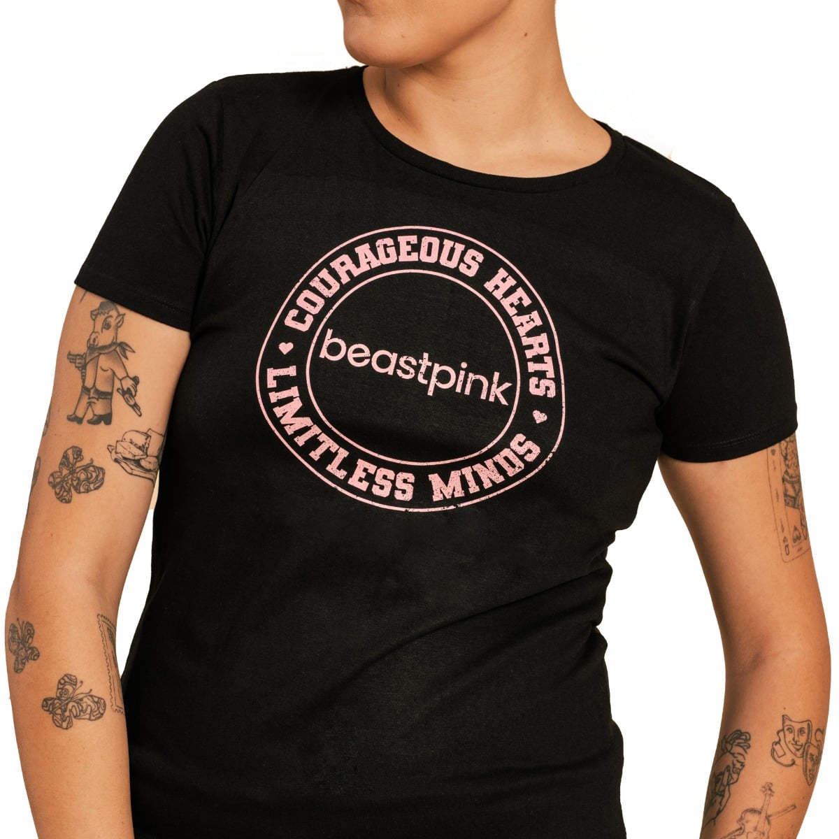 BeastPink Women‘s Serenity T-shirt Black · záber 6