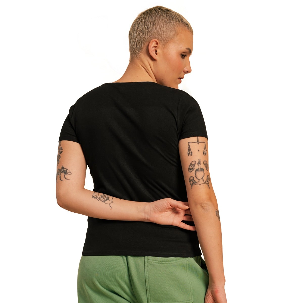 BeastPink Women‘s Serenity T-shirt Black · záber 7