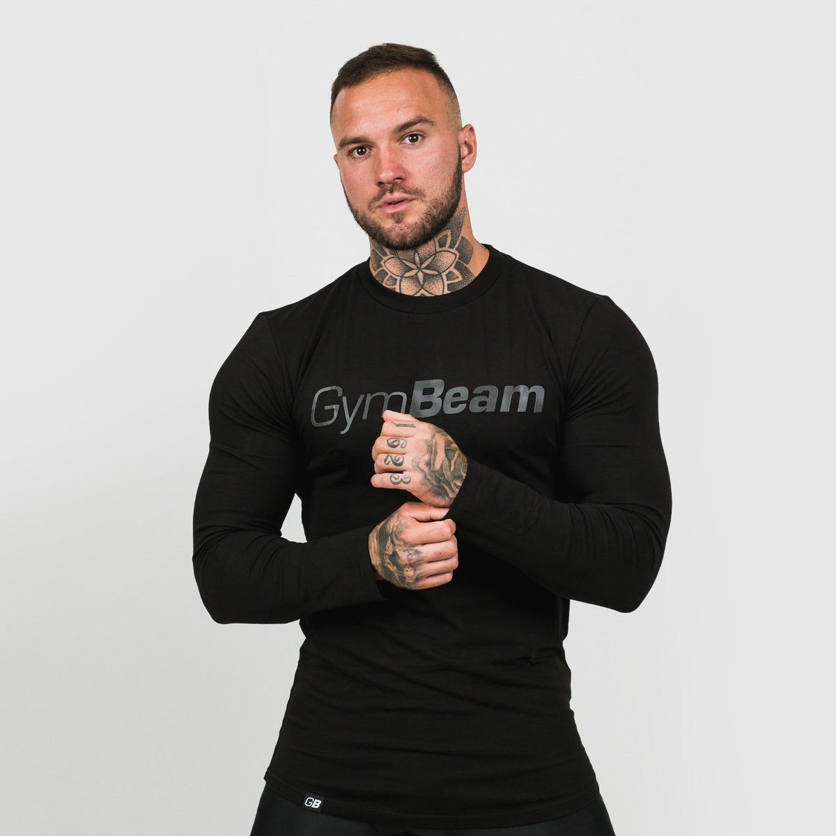 Koszulka Long Sleeve Leisure Black - GymBeam