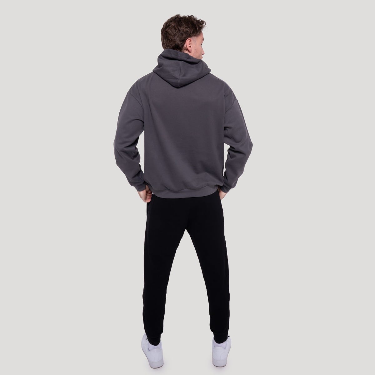 GymBeam Thorn Hoodie Grey - Rozmiar: XXL | Kolor: Szary | Waga: 0,7497 g | Opakowanie: 25 · záber 6