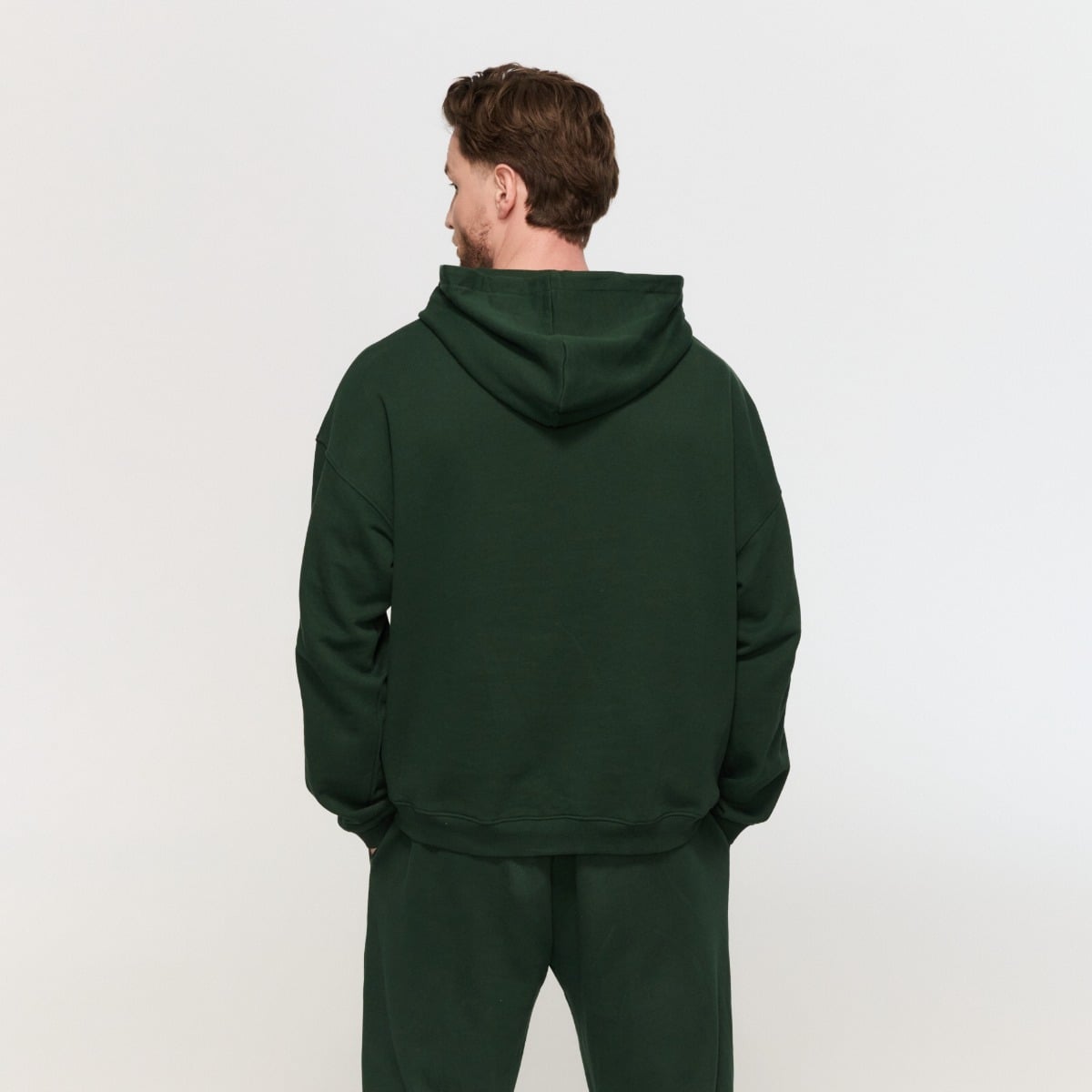 Bluza z kapturem Varsity Green - GymBeam