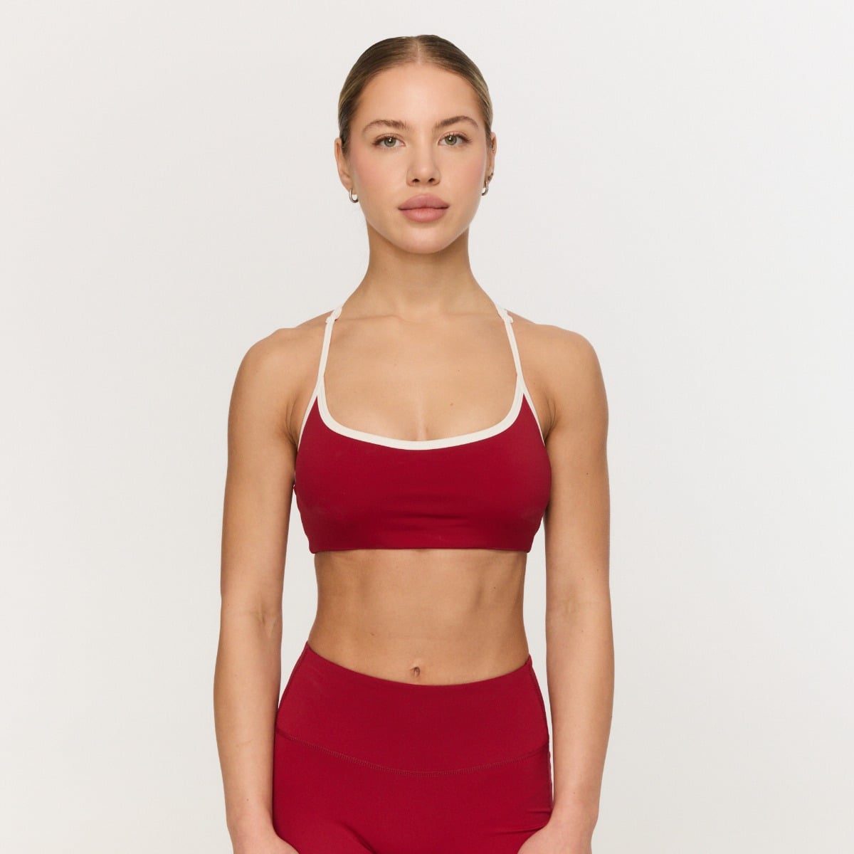 Biustonosz sportowy Varsity Red - GymBeam