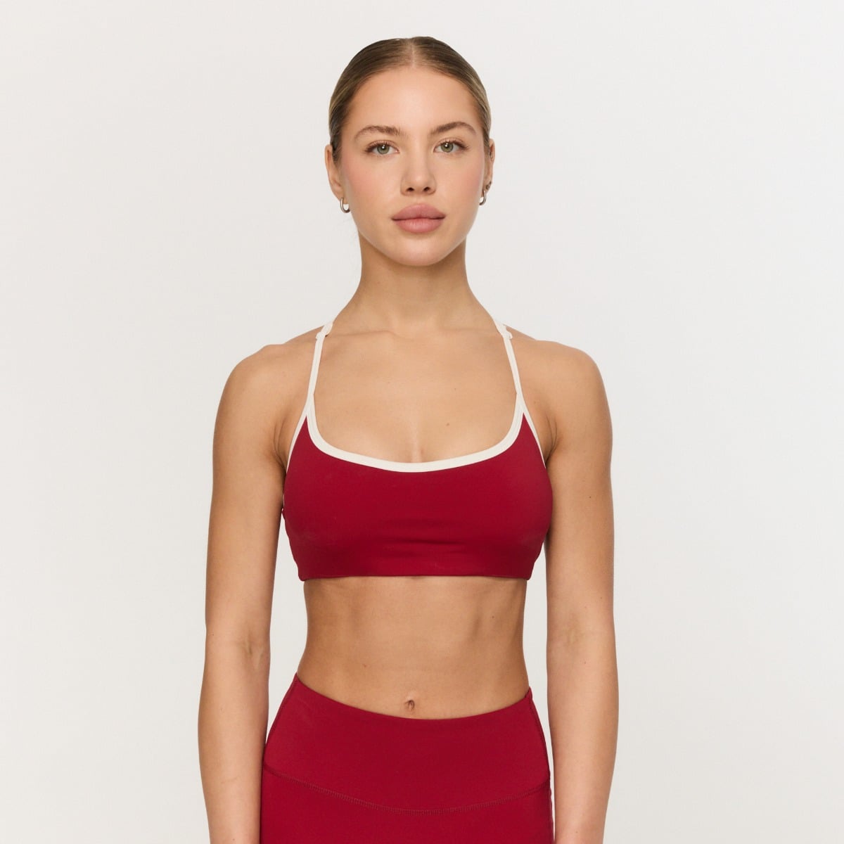 Biustonosz sportowy Varsity Red - GymBeam