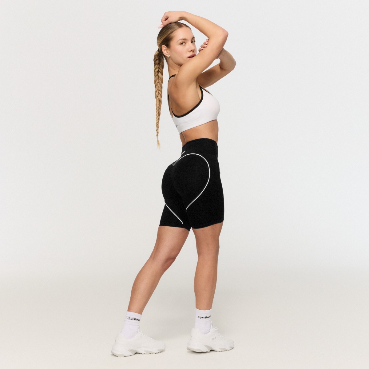 GymBeam Varsity Sports Bra White - Rozmiar: XS | Kolor: Biały | Waga: 0,076 g | Opakowanie: 130 · záber 9