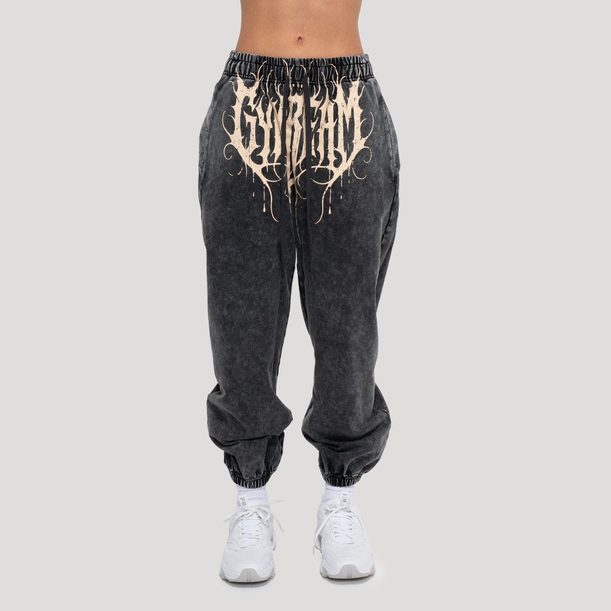 Damskie spodnie dresowe Abyss Charcoal - GymBeam