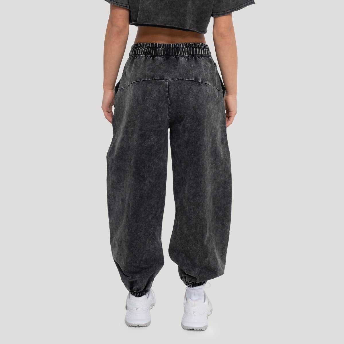 Damskie spodnie dresowe Abyss Charcoal - GymBeam