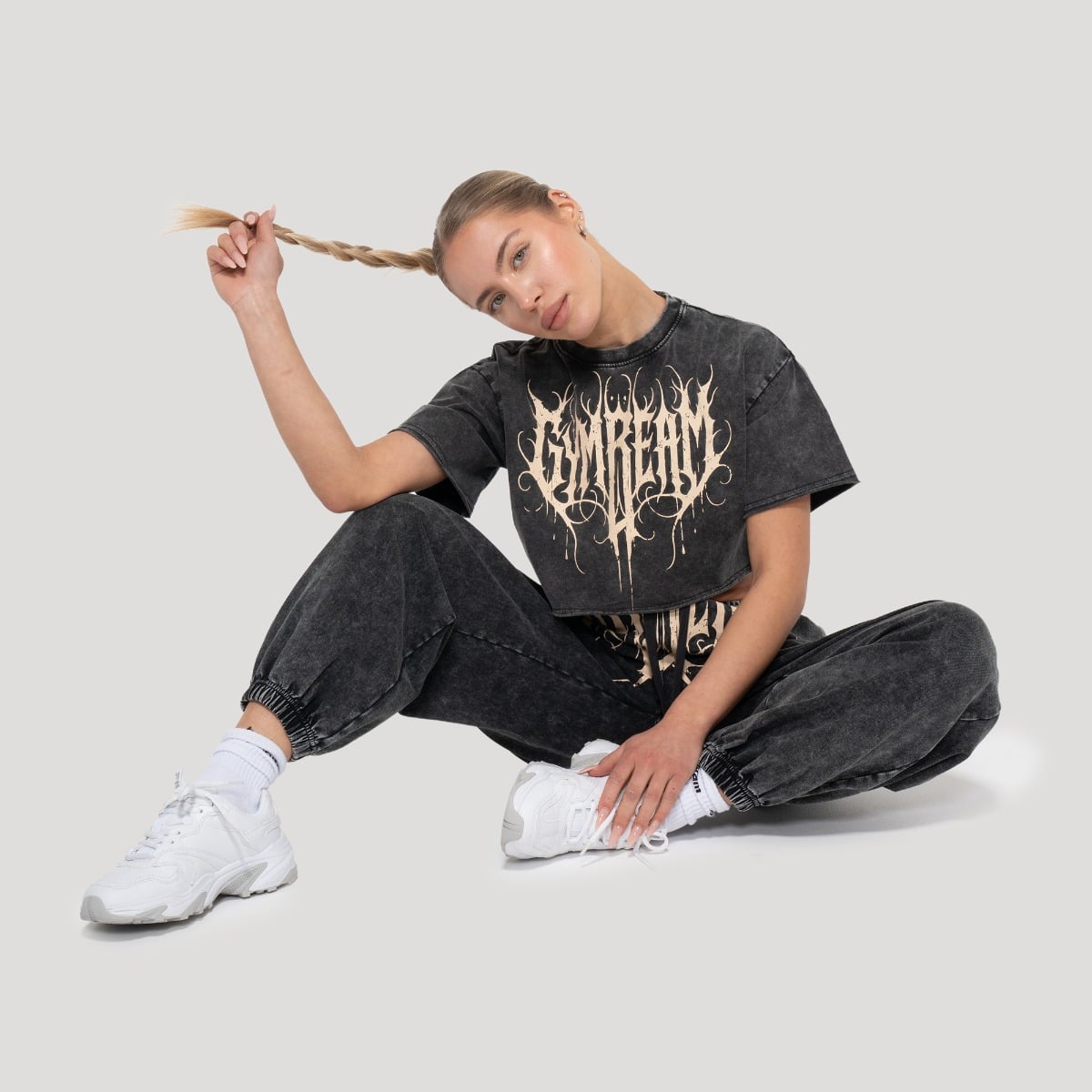GymBeam Women‘s Abyss Sweatpants Charcoal · záber 6