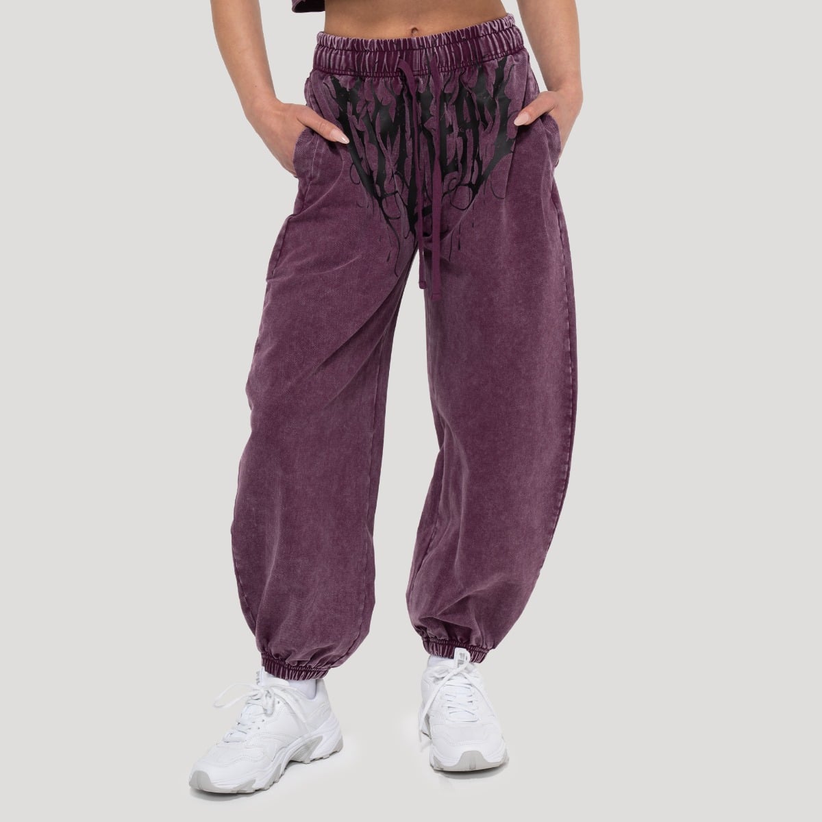 Damskie spodnie dresowe Abyss Raisin - GymBeam