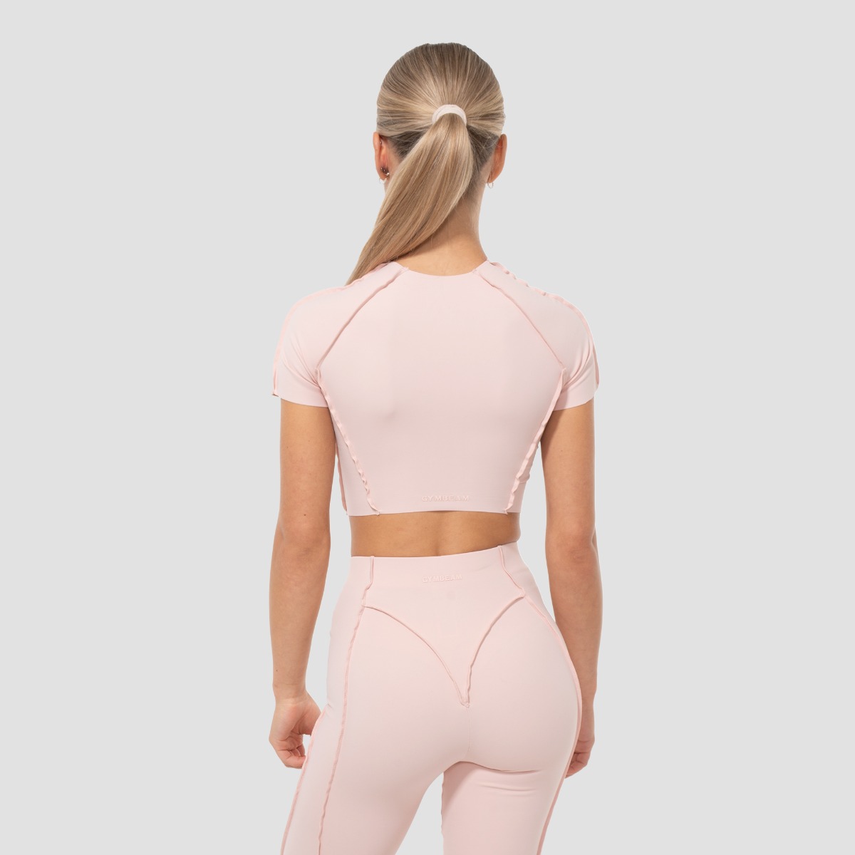 Damski Top Cosmo Cropped Pink - GymBeam