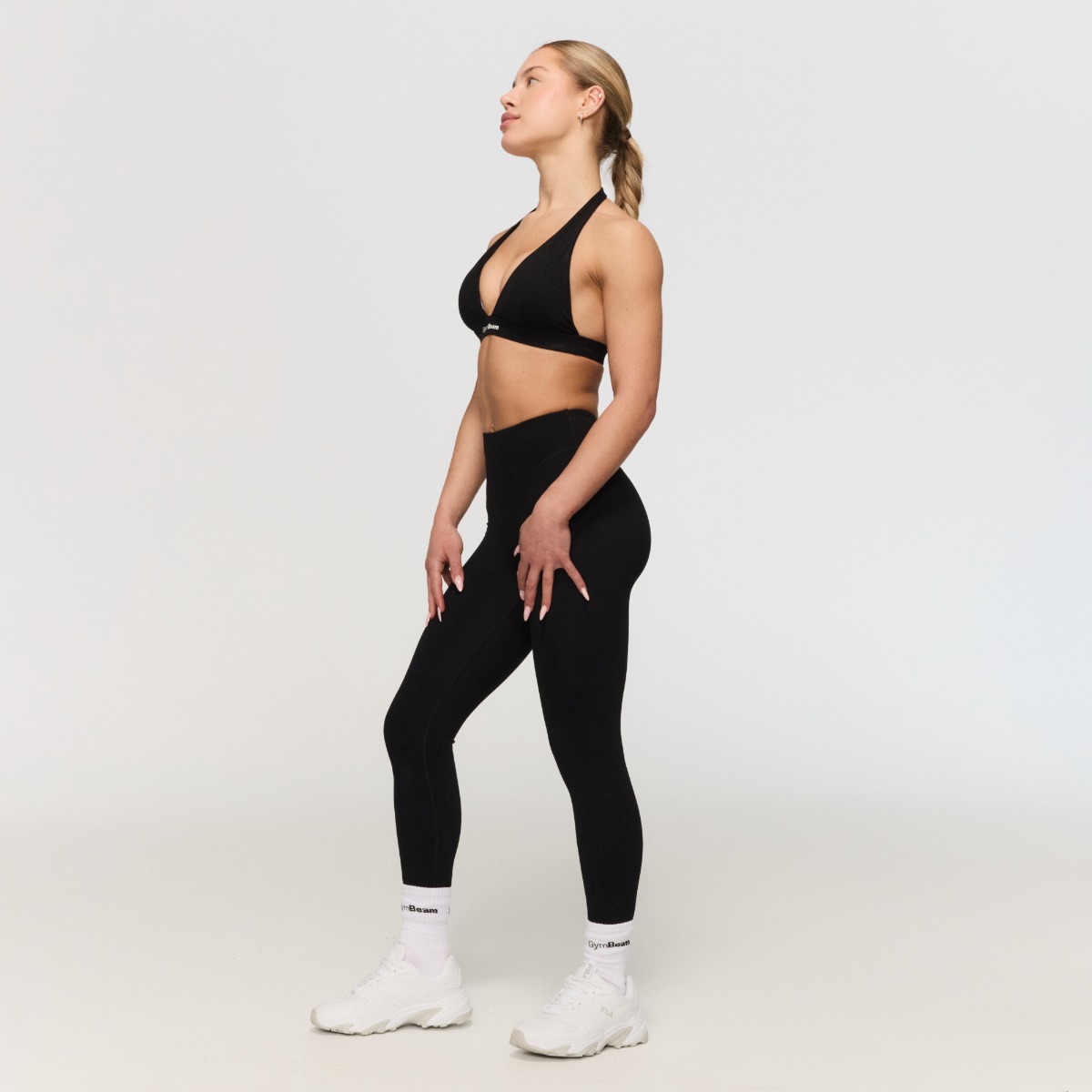 GymBeam Women‘s Fierce Leggings Black - Rozmiar: M | Kolor: Czarny | Waga: 0,18 g | Opakowanie: 102 · záber 7