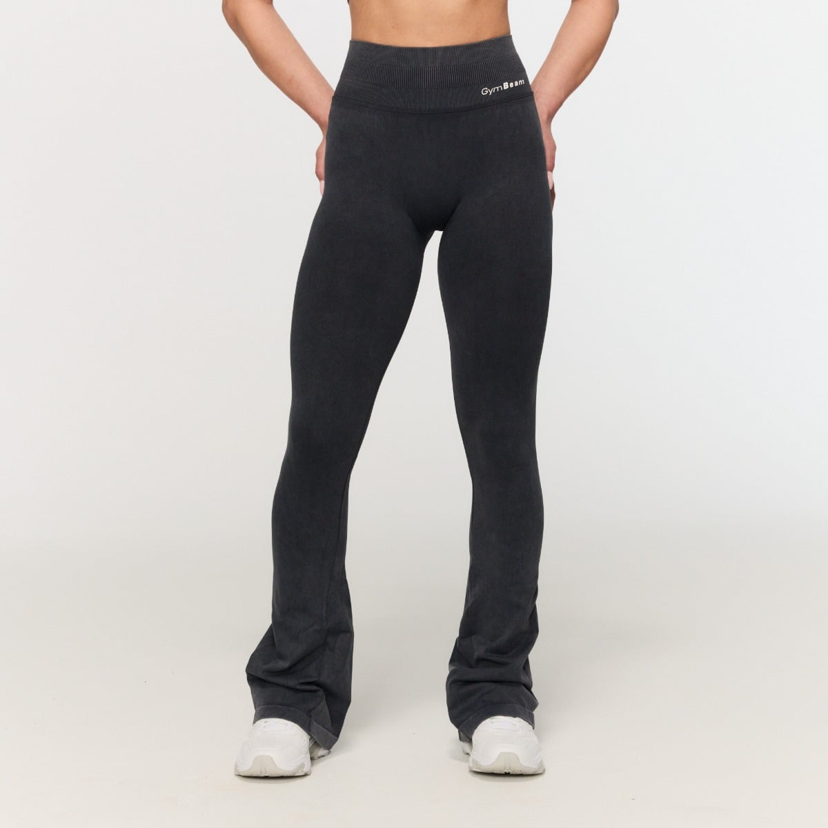 Damskie spodnie bezszwowe Fierce Dark Grey - GymBeam