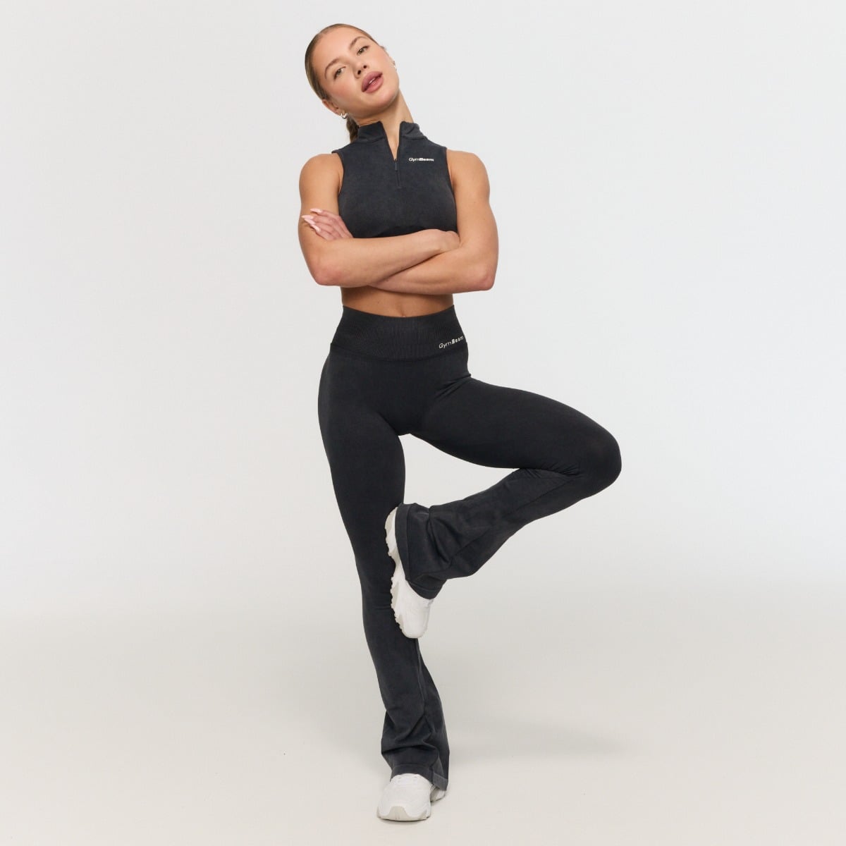 GymBeam Women‘s Fierce Seamless Pants Dark Grey · záber 6