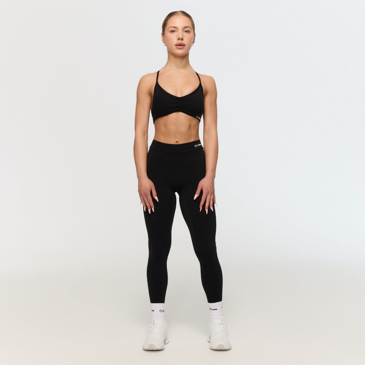 GymBeam Women‘s Fierce V-back Leggings Black - Rozmiar: XXL | Kolor: Czarny | Waga: 0,182 g | Opakowanie: 110 · záber 7