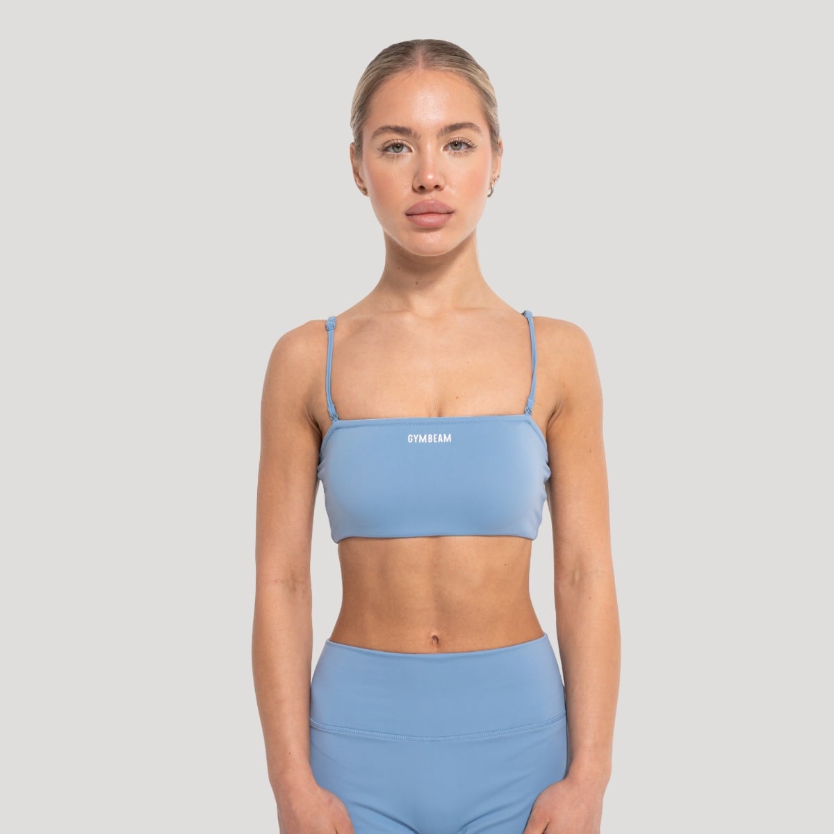 Damski top sportowy Flow Azure - GymBeam