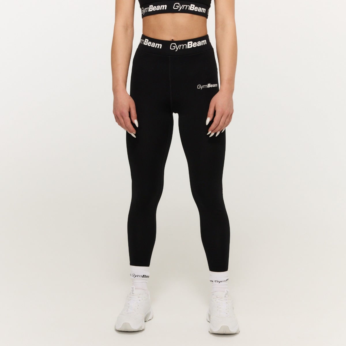 Damskie legginsy Simple Black - GymBeam