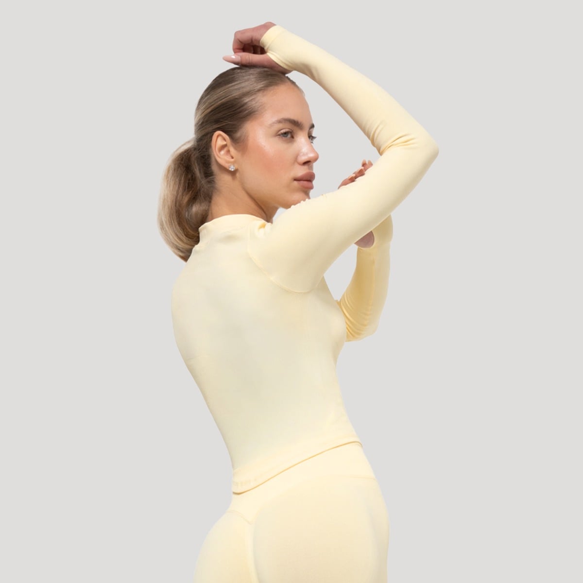Damska koszulka sportowa Luma Butter Yellow - GymBeam
