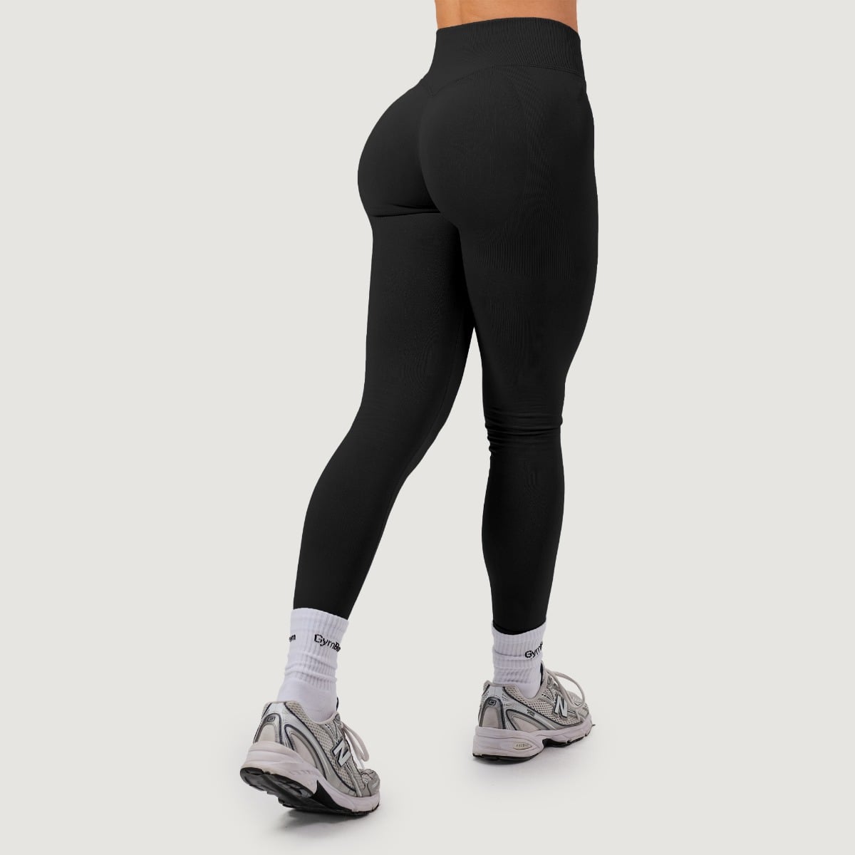 Damskie legginsy bezszwowe NEO Black - GymBeam