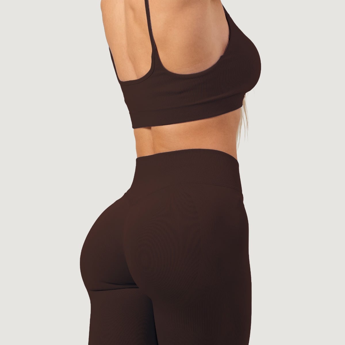 Damskie legginsy bezszwowe NEO Mocha - GymBeam