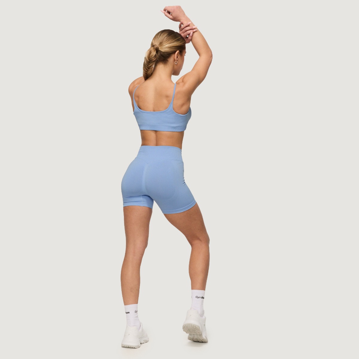 GymBeam Women‘s NEO Seamless Shorts Sky - Rozmiar: XS | Kolor: Niebieski | Waga: 0,132 g | Opakowanie: 120 · záber 7