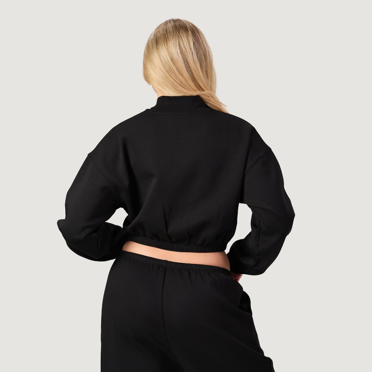 Damska bluza Zip-Up NEO Black - GymBeam