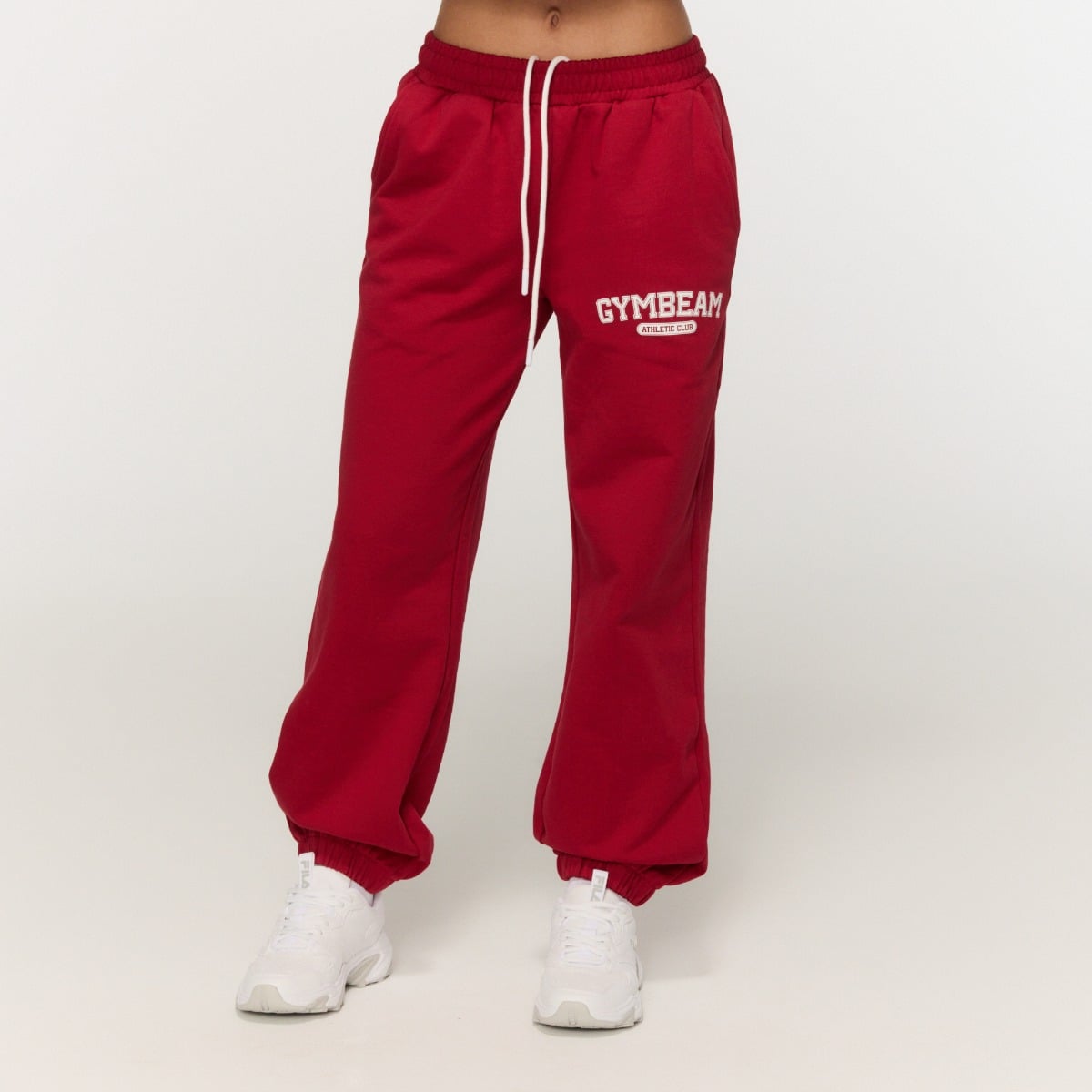 Damskie spodnie dresowe Varsity Red - GymBeam