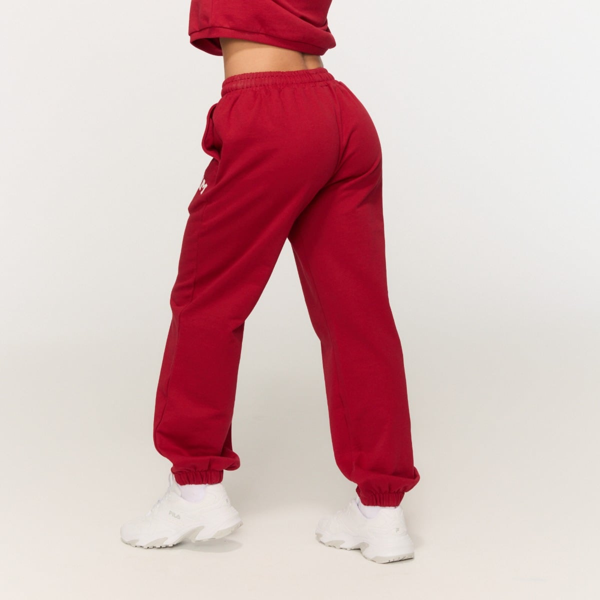 Damskie spodnie dresowe Varsity Red - GymBeam
