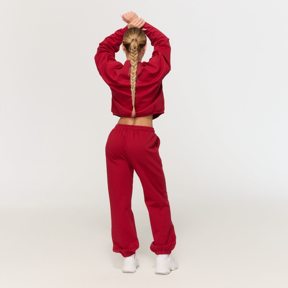 GymBeam Women‘s Varsity Joggers Red - Rozmiar: XS | Kolor: Czerwony | Waga: 0,5806 g | Opakowanie: 20 · záber 6