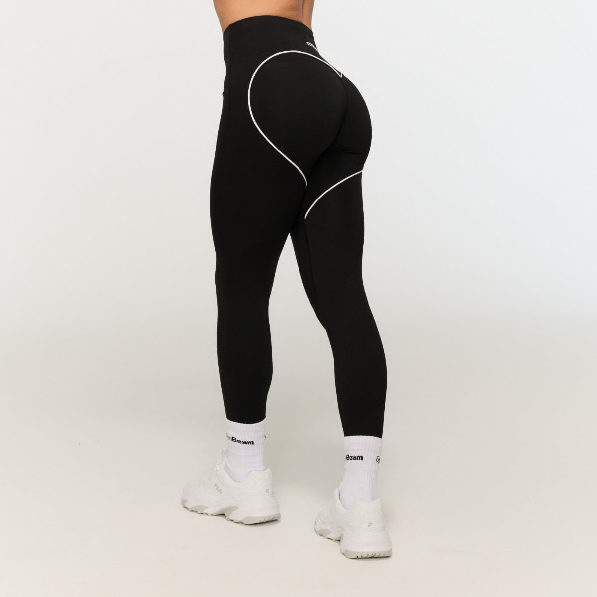 Damskie Legginsy Varsity Black - GymBeam