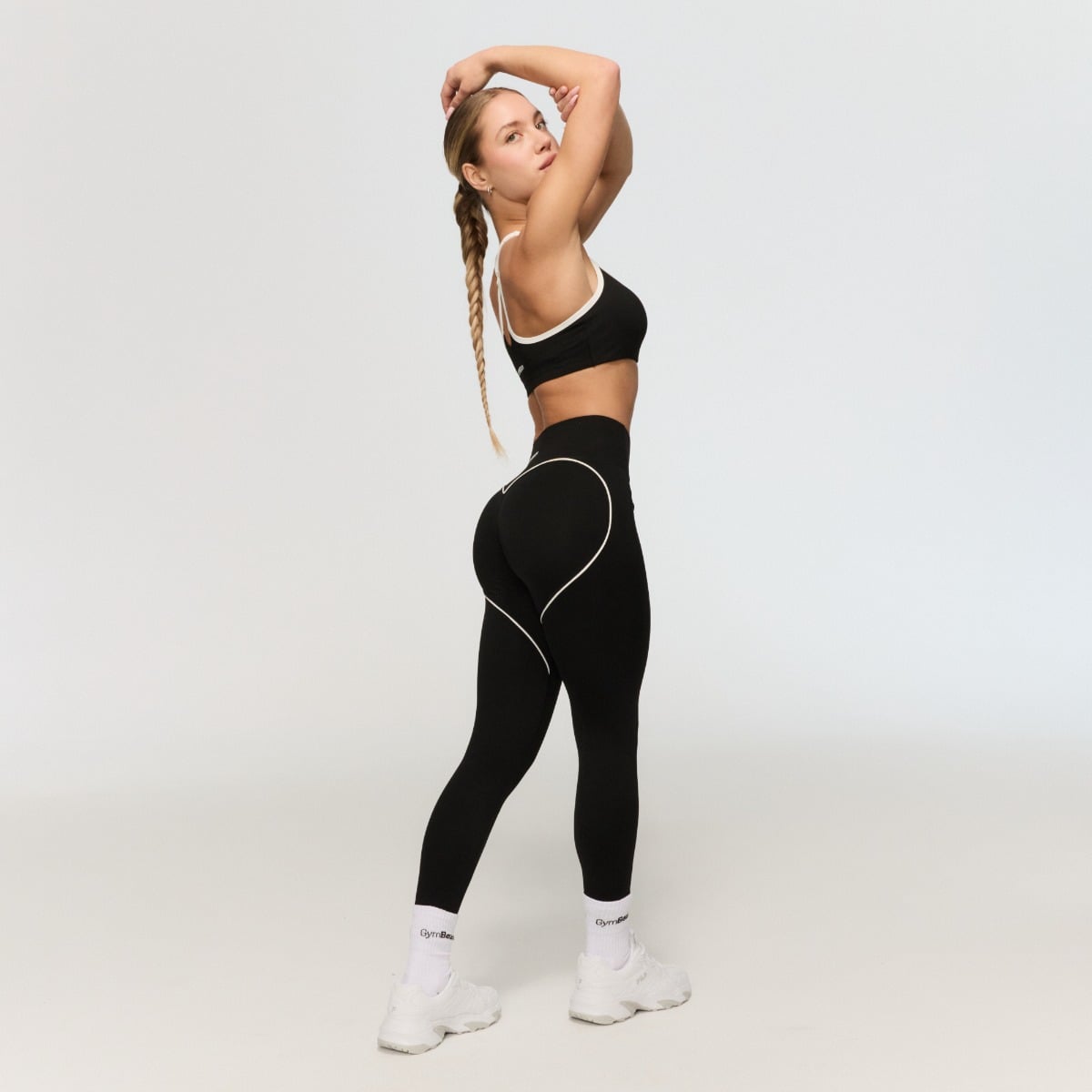 GymBeam Women‘s Varsity Leggings Black - Rozmiar: M | Kolor: Czarny | Waga: 0,185 g | Opakowanie: 95 · záber 7
